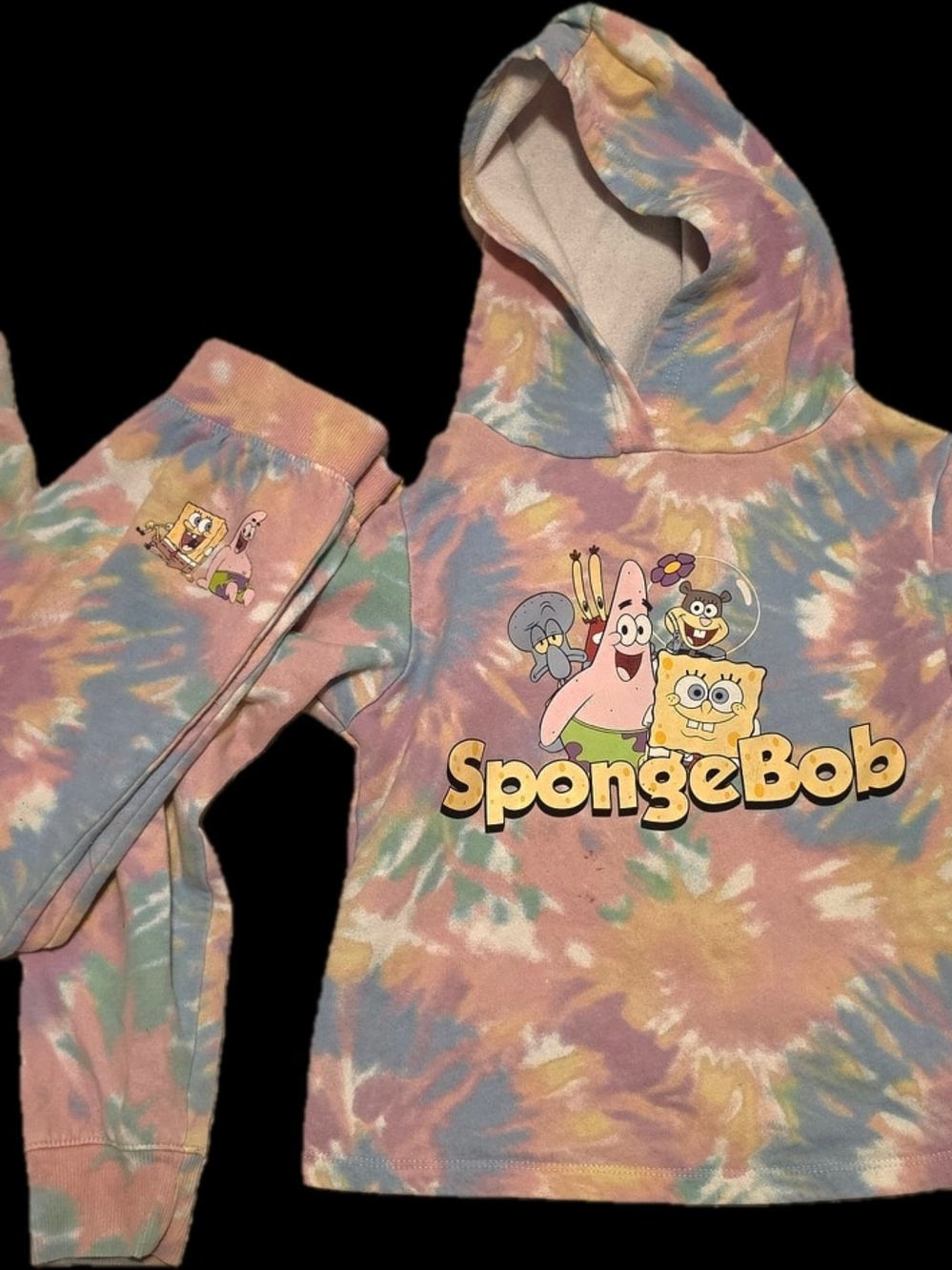 SpongeBob SquarePants Tie-Dye Sweatsuit Hoodie Set